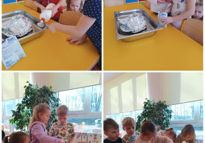 Dzieci dodają składników