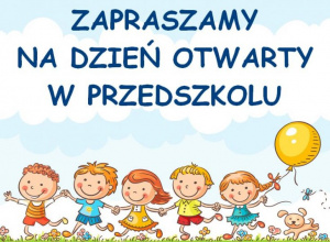 Zapraszamy na zajęcia otwarte w naszym przedszkolu