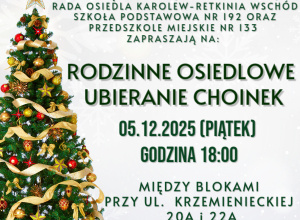 Rodzinne osiedlowe ubieranie choinek