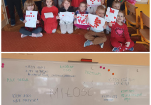Dzieci prezntują swoje prace