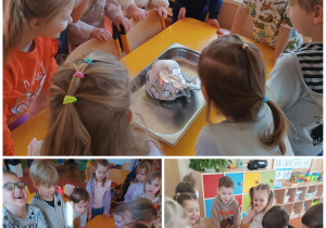 Dzieci uczestniczą w eksperymencie