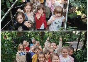 Dzieci pozują do zdjęcia grupowego