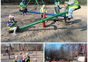 Dzieci na placu zabaw