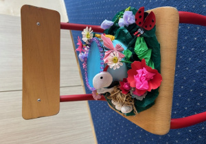 Praca na Ogólnołódzki Konkurs Plastyczno-Techniczny pt. "Wiosenny kapelusz"