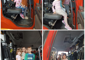 Dzieci wsiadają do wozu