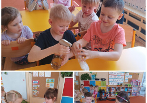 Dzieci sadzą fasolę