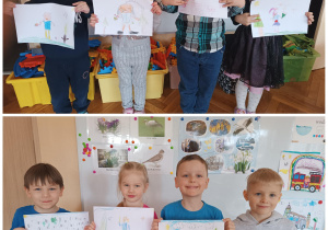 Dzieci prezentują swoje prace