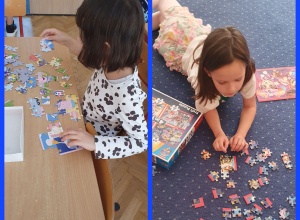 Popołudnie z puzzlami