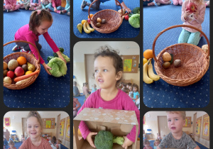zabawy sensoryczne z warzywami i owocami